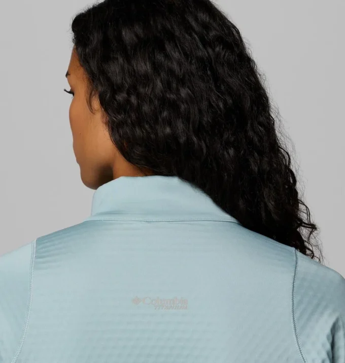 Sudadera con media cremallera Crystal Leaf™ Omni-Heat™ Helix para mujer