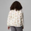 Sudadera corta con estampado Helvetia™ II y medio cierre de botones para mujer