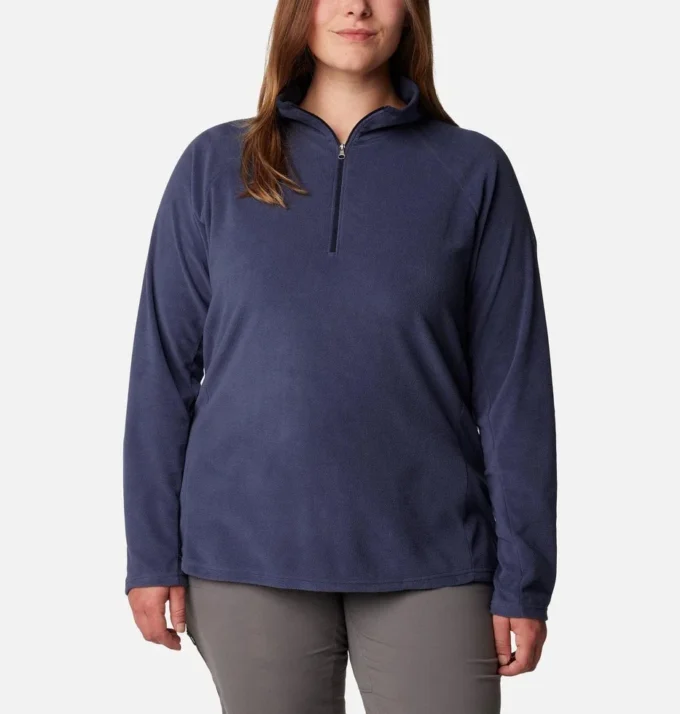 Sudadera de felpa con media cremallera Glacial™ IV para mujer – Talla grande