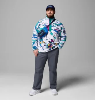 Sudadera de felpa con medio cierre a presión CSC x Disney para hombre – Talla grande Sudadera de felpa con medio cierre a presión CSC x Disney para hombre – Talla grande