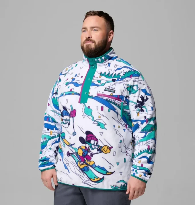 Sudadera de felpa con medio cierre a presión CSC x Disney para hombre – Talla grande Sudadera de felpa con medio cierre a presión CSC x Disney para hombre – Talla grande