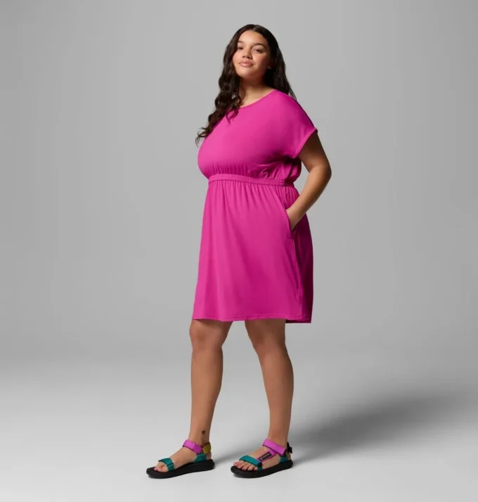 Vestido de manga corta Chill River™ para mujer – Talla grande
